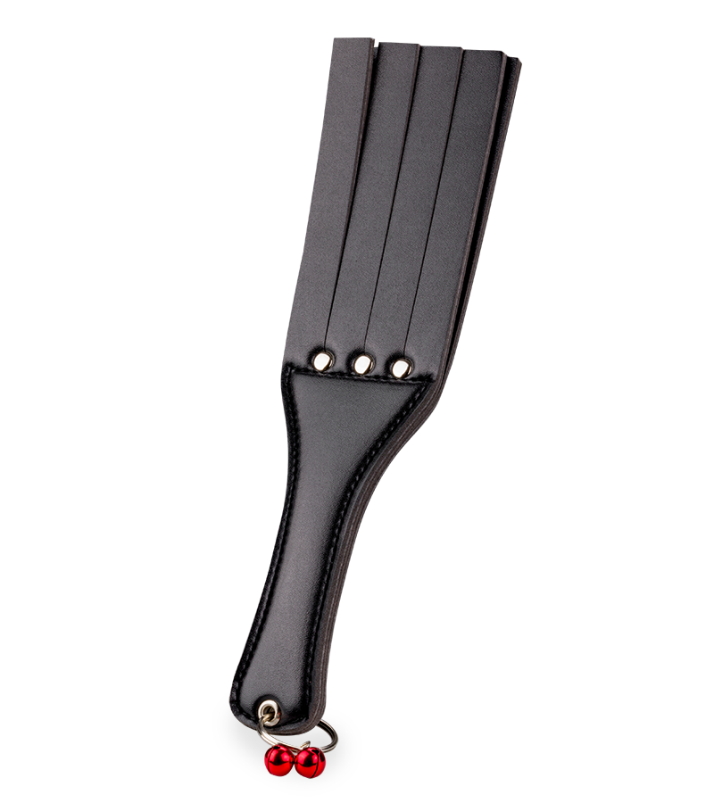 Paddle BDSM fendus avec grelots
