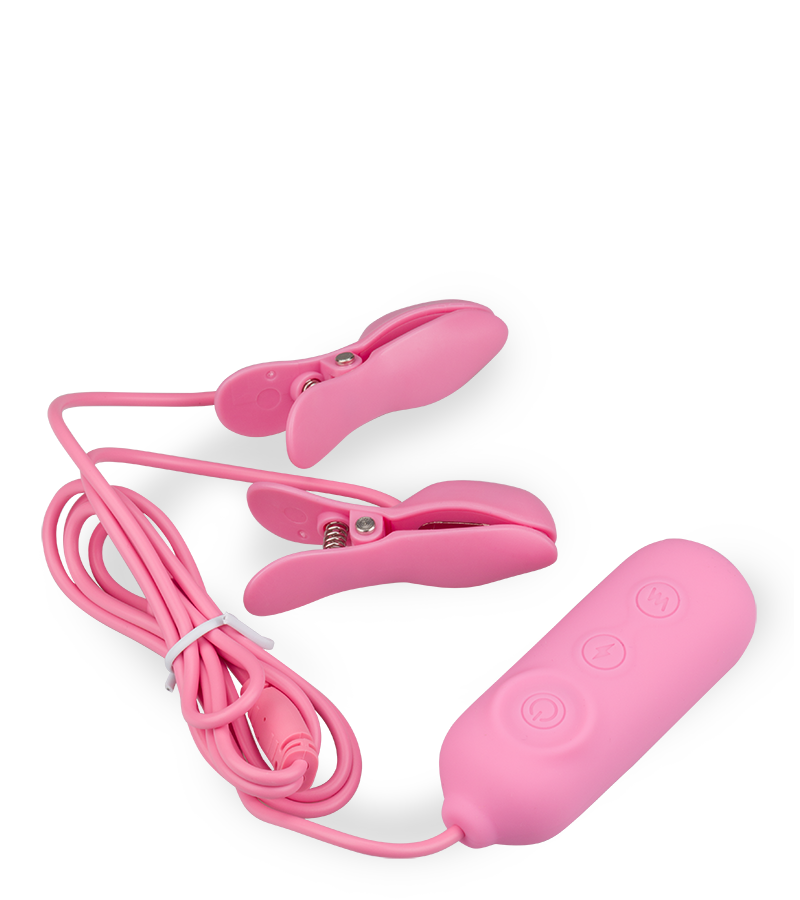 Pinces à seins électrostimulation et vibrations