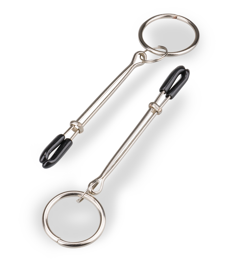 Pinces à tétons avec anneaux pour accessoires