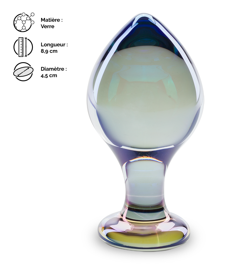 Plug anal en verre Teardrop