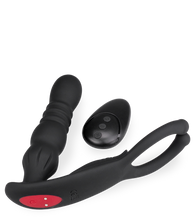 Charger l'image dans la galerie, Plug anal masseur de testicules vibrant et va-et-vient Ode