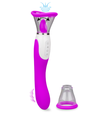 Pompe à vulve avec langue et vibromasseur Torch