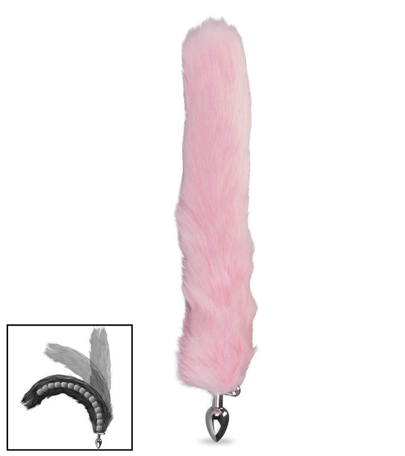 Rosebud plug anal queue de chat et serre tête