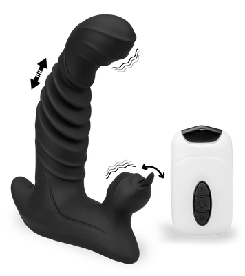 Stimulateur clitoris gode va-et-vient vibrant 20 modes