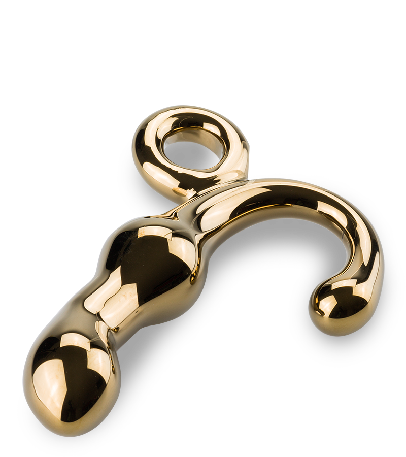 Stimulateur de prostate en verre Gold Master