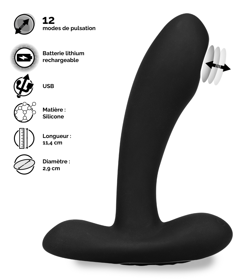 Stimulateur de prostate pulsatif Shell