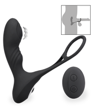 Charger l'image dans la galerie, Stimulateur de prostate vibrant avec cockring Hero