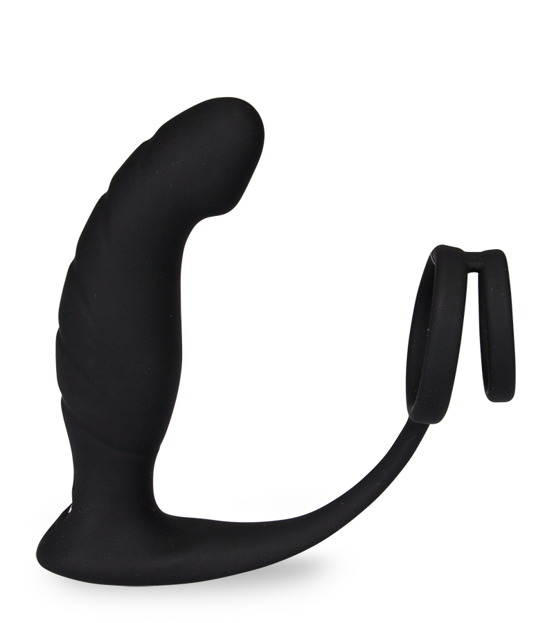 Stimulateur de prostate vibrant et double cockring Wandering