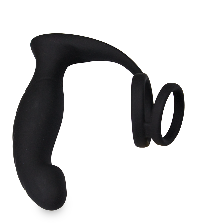 Stimulateur de prostate vibrant et double cockring Wandering
