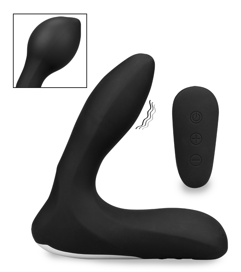 Stimulateur de prostate vibrant et gonflable