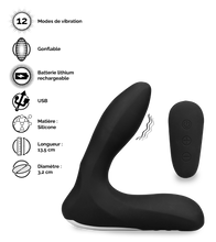 Charger l'image dans la galerie, Stimulateur de prostate vibrant et gonflable