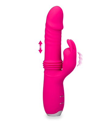 Vibro rabbit va-et-vient USB 12 vitesses