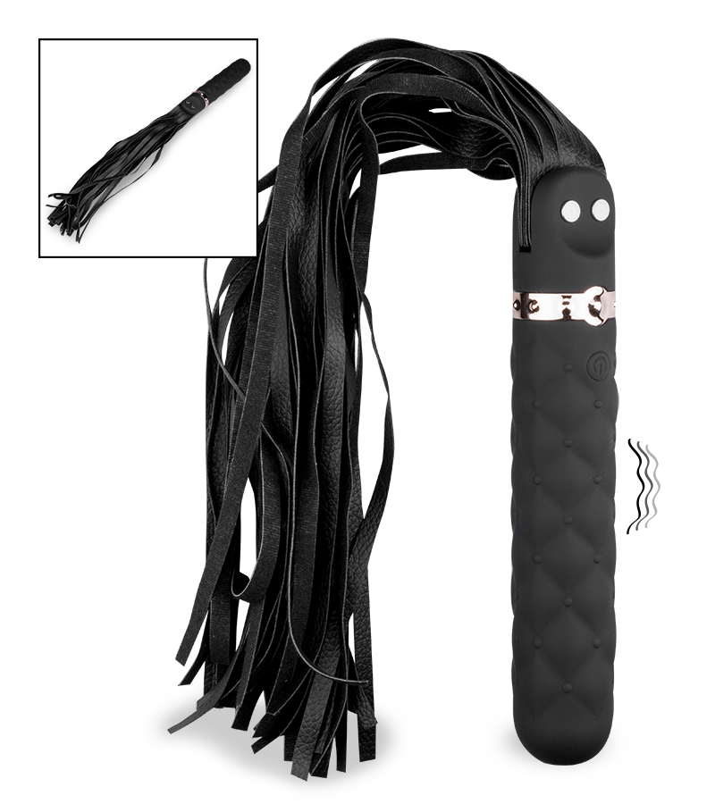 Vibromasseur avec martinet BDSM