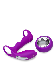 Charger l'image dans la galerie, Vibromasseur couple avec cockring télécommandé 12 modes