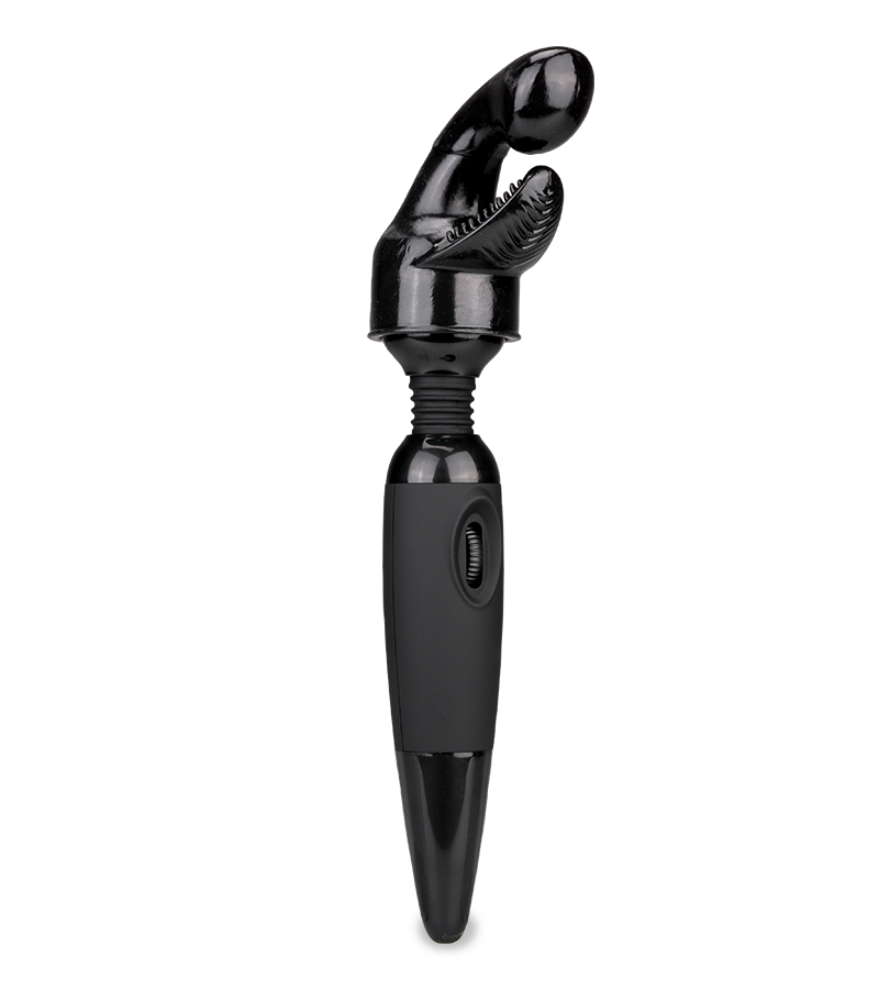 Vibromasseur Fantasy Wand black 2 embouts