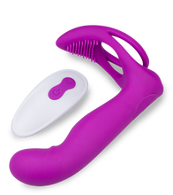Charger l'image dans la galerie, Vibromasseur multifonctions avec anneau cockring Poly