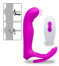 Charger l'image dans la galerie, Vibromasseur multifonctions avec anneau cockring Poly