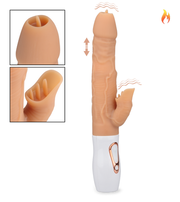 Vibromasseur rabbit chauffant 7 modes Satisfaction