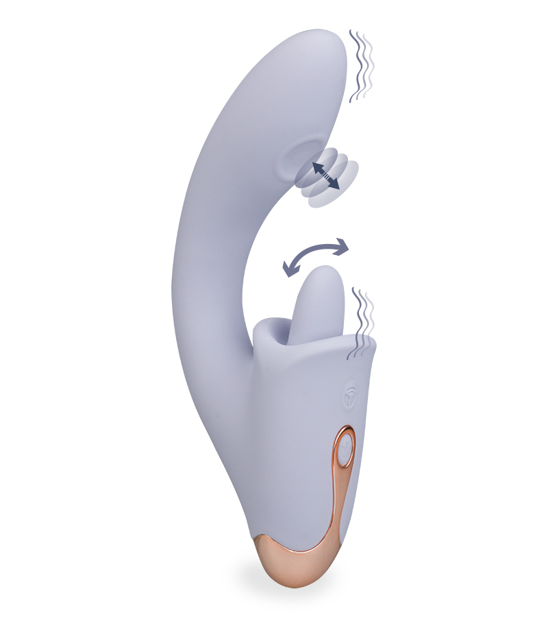 Vibromasseur rabbit cunnilingus et pulsations Great