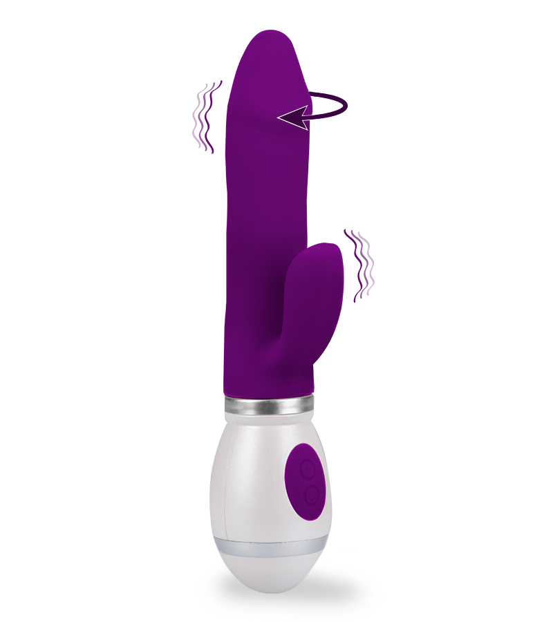 Vibromasseur rabbit rotatif Viva