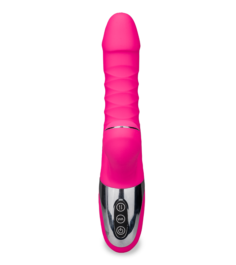 Vibromasseur rabbit va-et-vient et sans contact Amor